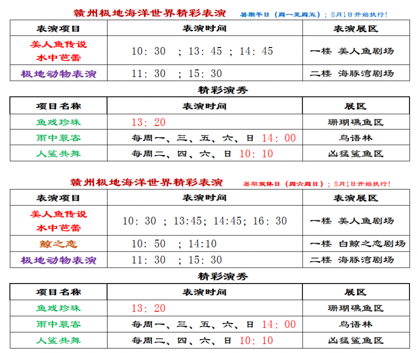 赣州极地海洋世界游玩攻略-门票价格-景点信息