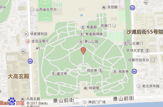 景山公园旅游攻略  景山公园门票是多少