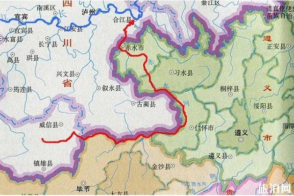 贵州赤水河经过哪些地方 附赤水河地图