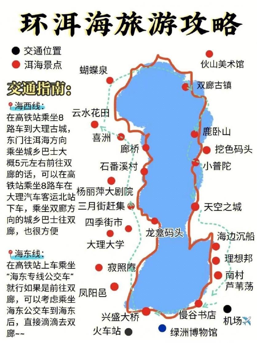 2023洱海旅游攻略 - 门票价格 - 优惠政策 - 开放时间 - 简介 - 交通 - 美食 - 地址 - 电话 - 天气